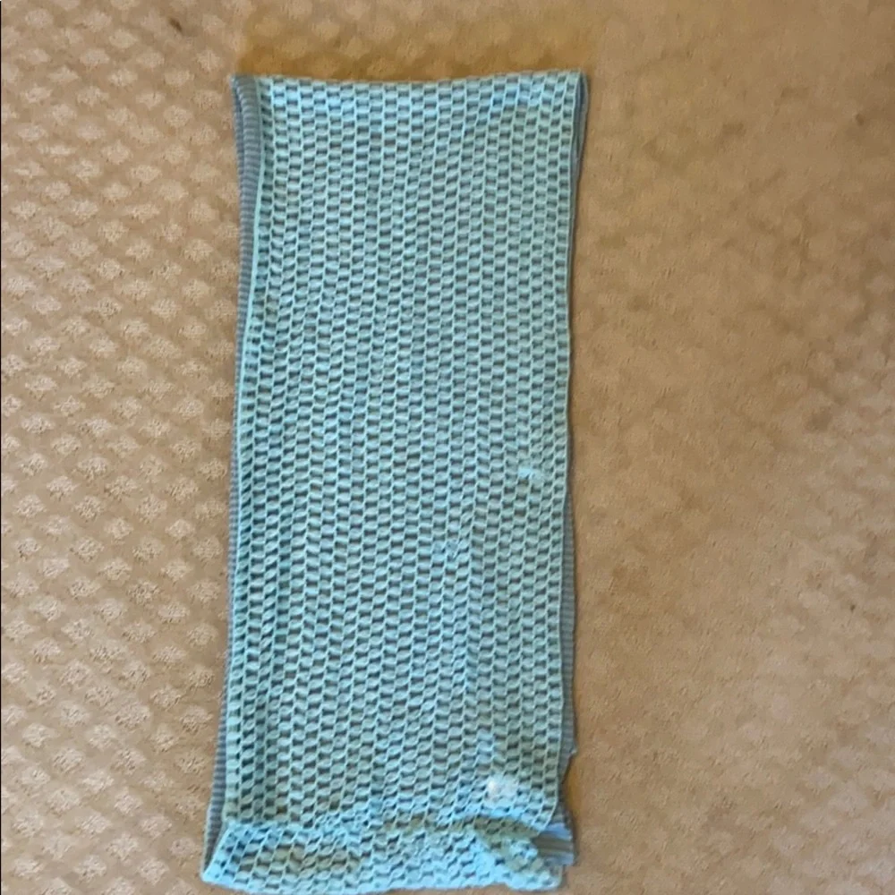 Infinity scarf mint green and gray. OS